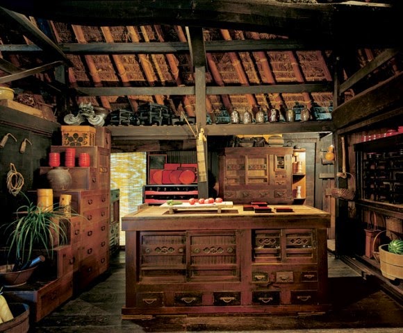 armoires de cuisine style japonais