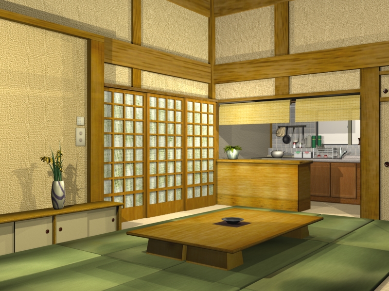 armoires de cuisine style japonais